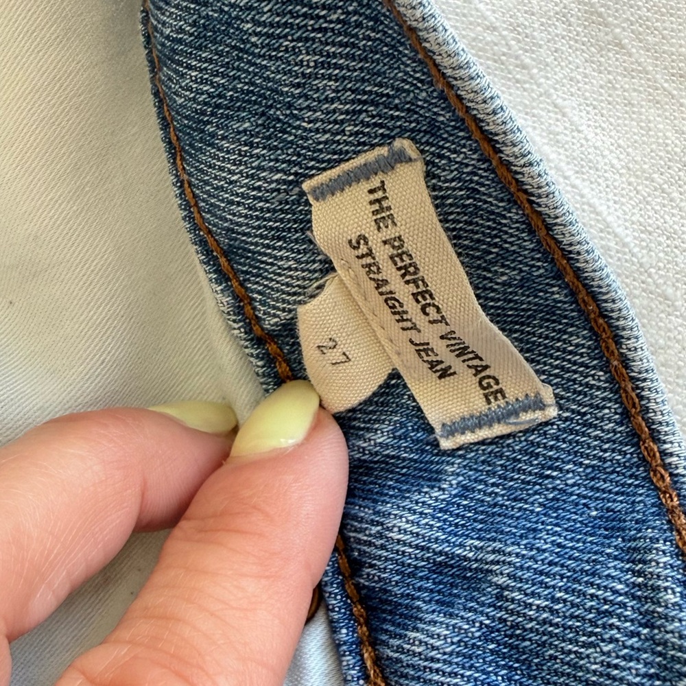 Madewell Light Blue Distressed Boyfriend Jeans - Picture 2 of 5